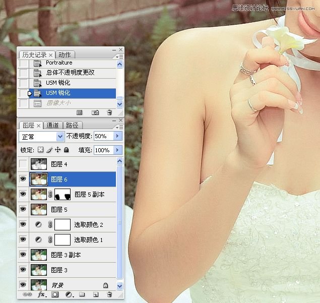 Photoshop婚紗美女柔美的黃色膚色效果,PS教程,16xx8.com教程網(wǎng)