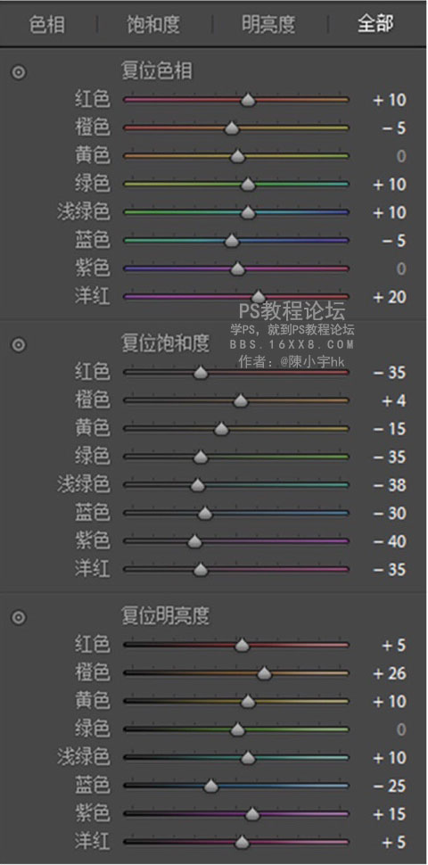 風(fēng)景調(diào)色，教你用LR調(diào)意境暗森系調(diào)色教程