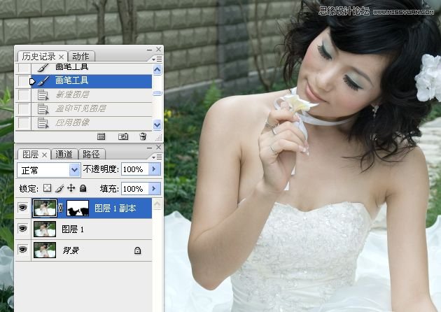 Photoshop婚紗美女柔美的黃色膚色效果,PS教程,16xx8.com教程網(wǎng)