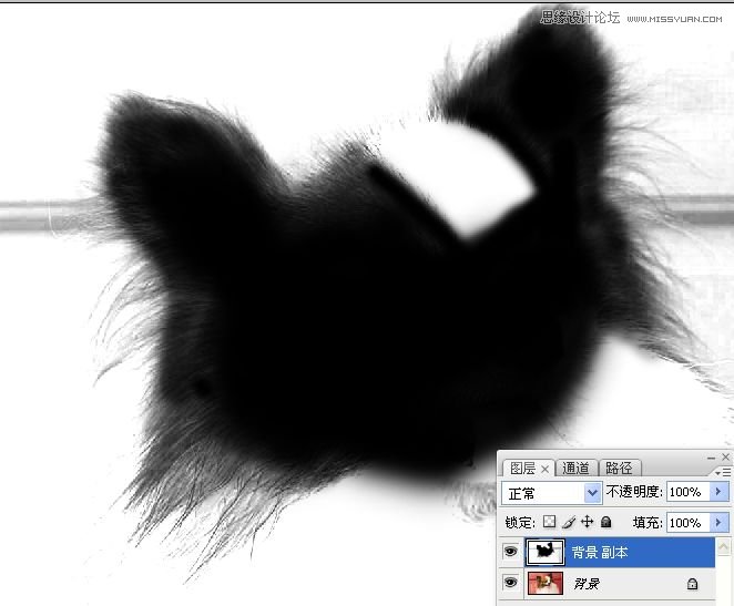 Photoshop使用通道混合器给狗狗抠图,PS教程,16xx8.com教程网