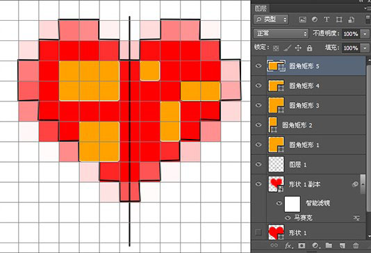 拼圖教程，心形拼圖效果教程