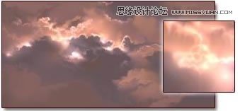 Photoshop绘制光线透过云层效果图
