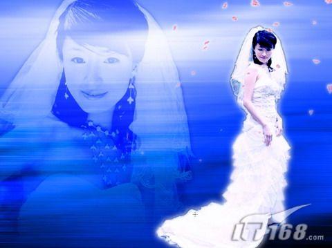 用Photoshop CS3打造蔚蓝梦幻风格婚纱照