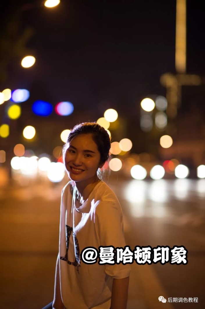 夜景人像，在PS中调出绚丽夜景人像色调