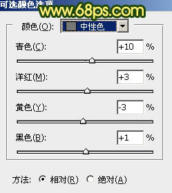 黃色調(diào)，調(diào)出黃褐色人像照片