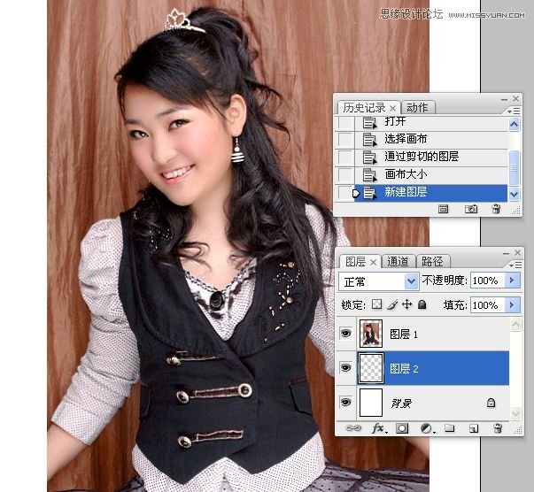 Photoshop给美女照片添加装裱效果,PS教程,16xx8.com教程网