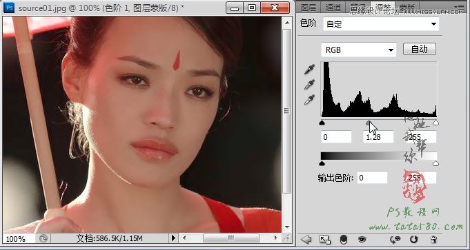 Photoshop巧用歷史記錄畫筆給人物祛斑,52photoshop教程