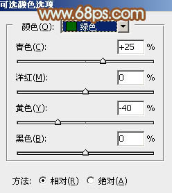 Photoshop調(diào)出唯美的橙綠色照片教程