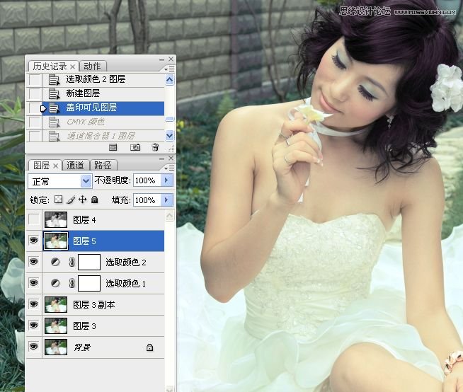 Photoshop婚紗美女柔美的黃色膚色效果,PS教程,16xx8.com教程網(wǎng)