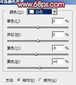 Photoshop給外景人物圖片加上韓系中性黃褐色