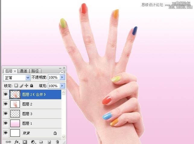 Photoshop使用另类方法给手摸抠图,PS教程,16xx8.com教程网