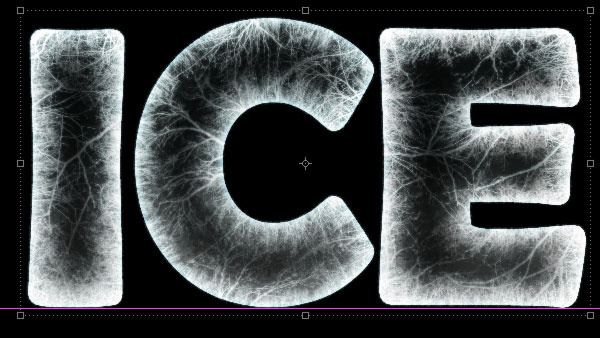 冰冻效果，用PS打造简单逼真的冰冻文字效果