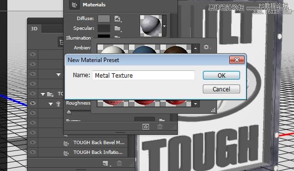 Photoshop制作3D立體效果的金屬字教程,PS教程,16xx8.com教程網(wǎng)
