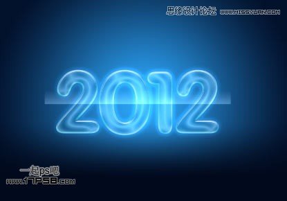 Photoshop制作2012新年贺卡教程,PS教程,16xx8.com教程网