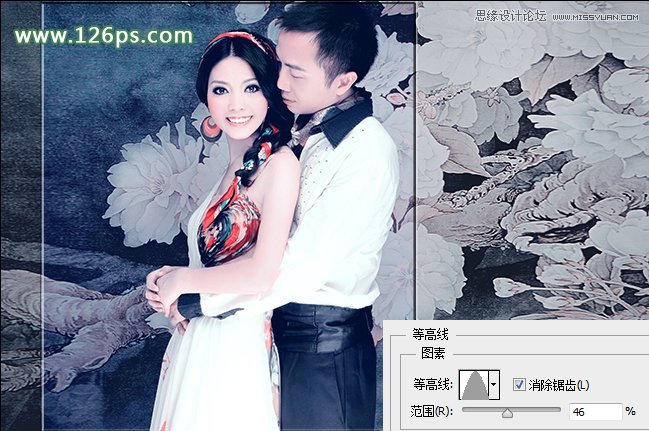 Photoshop調(diào)出復(fù)古唯美色調(diào)婚紗照片