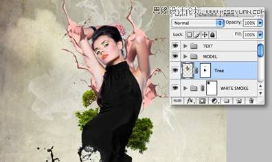 Photoshop制作創(chuàng)意打散效果的人像海報