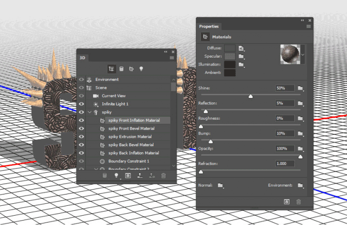 金屬字，用PS制作3D效果的金屬鉚釘文字