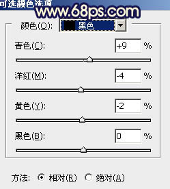 橙黄色，调出秋季橙黄色调人像照片。