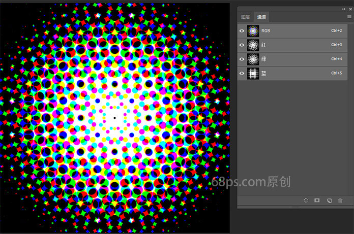 圖案制作，用PS制作波爾卡圓點圖案