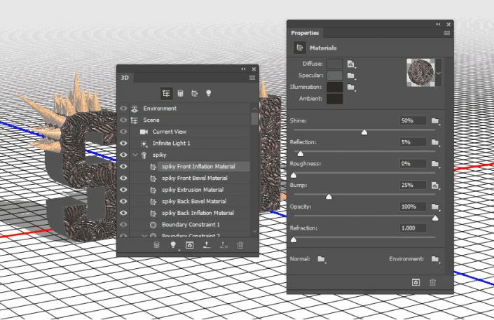 金屬字，用PS制作3D效果的金屬鉚釘文字