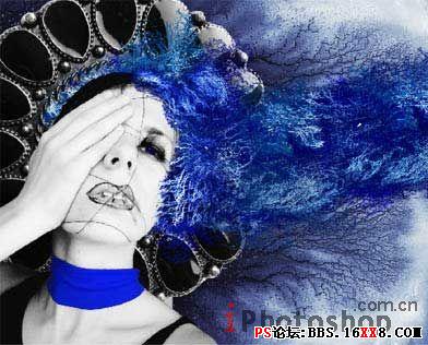 Snow Queen photo effect in adobe photoshop cs