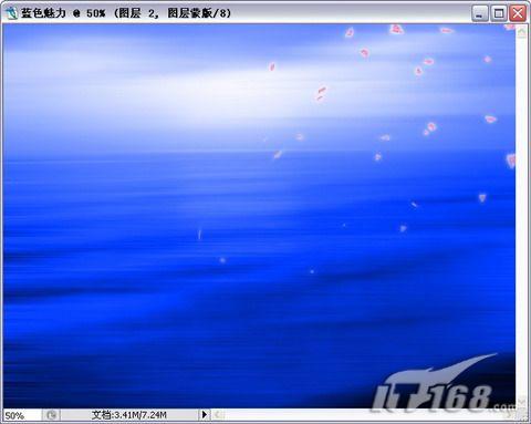 用Photoshop CS3打造蔚藍(lán)夢幻風(fēng)格婚紗照