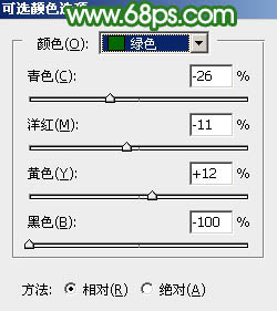 绿色调，ps调出淡淡的青绿色效果教程