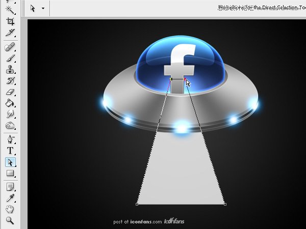 Photoshop绘制逼真质感的UFO图标教程,52photoshop教程