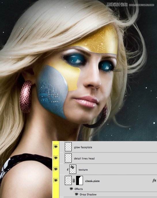 Photoshop设计一幅科幻绚丽的电影海报教程,52photoshop教程