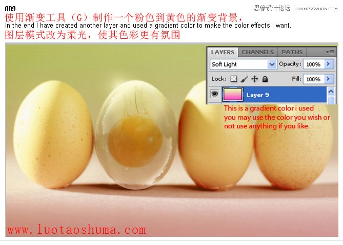 Photoshop打造透明形态的鸡蛋创意合成教程