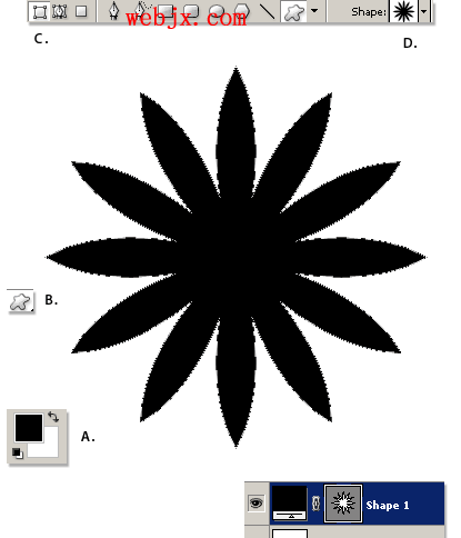 Photoshop工具打造任意奇特形狀