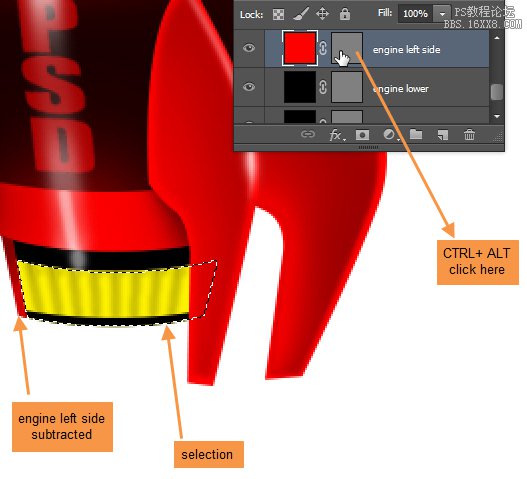 ps cs6设计火箭UI图标