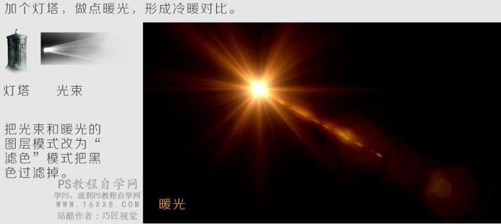 海报合成，后期合成啤酒创意美人鱼海洋照