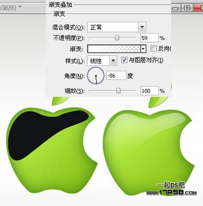 蘋(píng)果壁紙 ps教程 圖層樣式