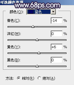 紫色调，调出淡淡的蓝紫色人像效果教程