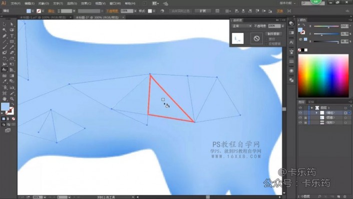 轉(zhuǎn)手繪，用PS加AI制作一只多邊形唯美星空鹿