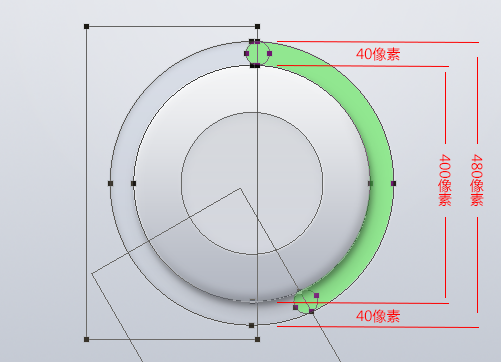 下载按钮，设计一枚圆形的下载按钮