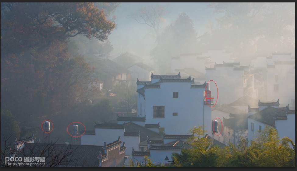 鄉(xiāng)村風(fēng)景，調(diào)出秋天黃色調(diào)鄉(xiāng)村景色照片