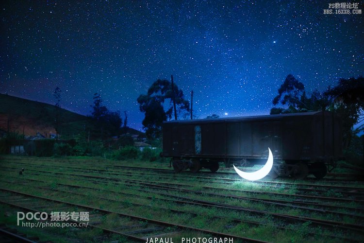 ps白天变黑夜:星空效果教程