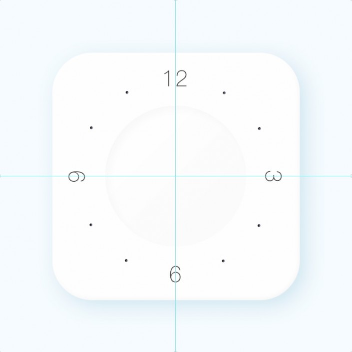 圖標(biāo)設(shè)計(jì)，用PS制作一款小清新的擬物時(shí)鐘