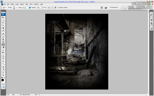 Photoshop<wbr>打造颓废效果-废墟