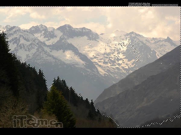 Photoshop繪制古城堡陽(yáng)臺(tái)夕陽(yáng)景色