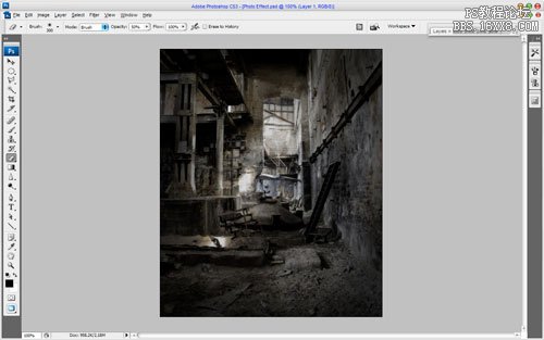 Photoshop<wbr>打造颓废效果-废墟