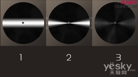 用Photoshop绘制逼真黑胶唱片_天极设计在线整理