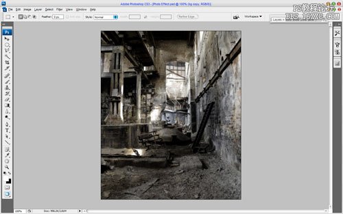 Photoshop<wbr>打造頹廢效果-廢墟