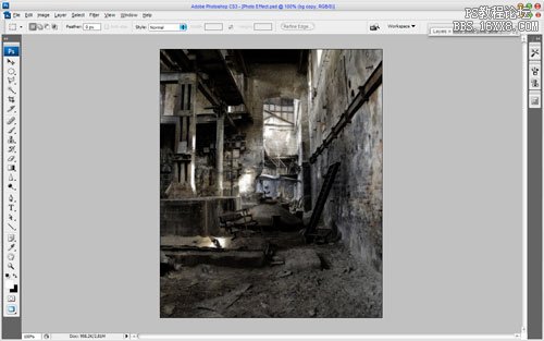 Photoshop<wbr>打造頹廢效果-廢墟