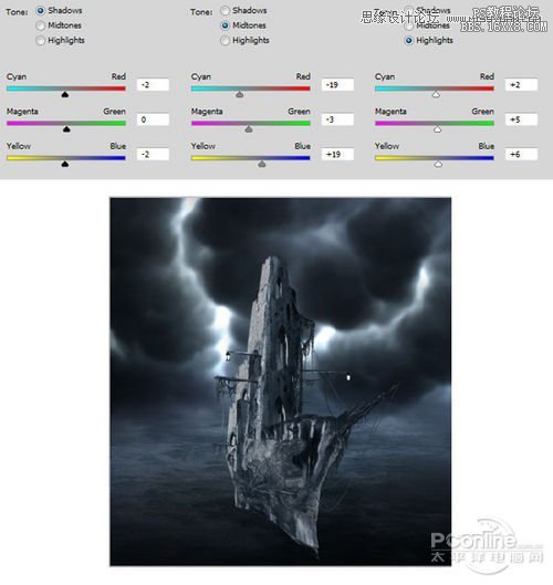 Photoshop合成恐怖效果的幽灵鬼船,PS教程,16xx8.com教程网