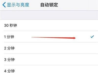 iPhone亮屏时间在哪里设置?iPhone亮屏时间设置方法截图