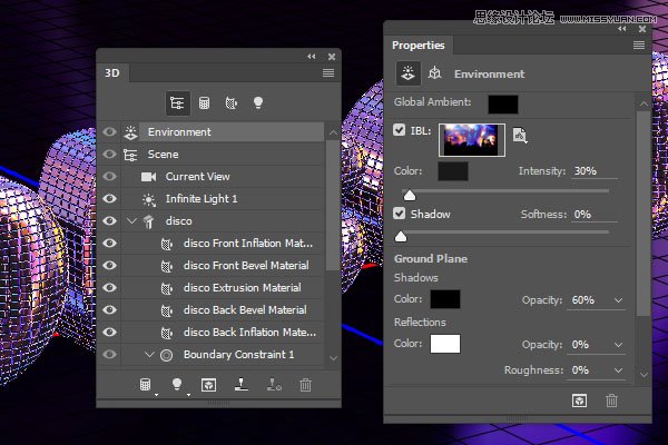 Photoshop制作舞厅灯光效果的艺术字教程
