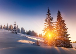 雪山上的夕陽(yáng)景觀圖片(15張)